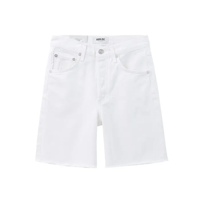 AGOLDE Denim Shorts Women's White-0