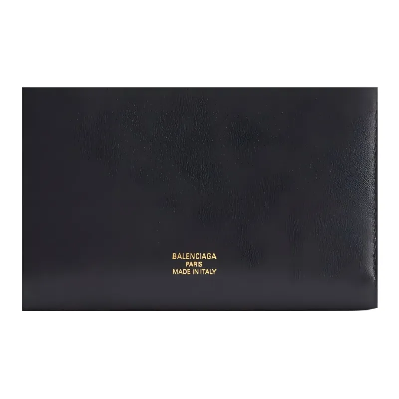 Balenciaga Calfskin Key Pouch Women's Black-2