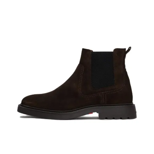 Tommy Hilfiger Short Chelsea Boots 3.2cm Men's Brown