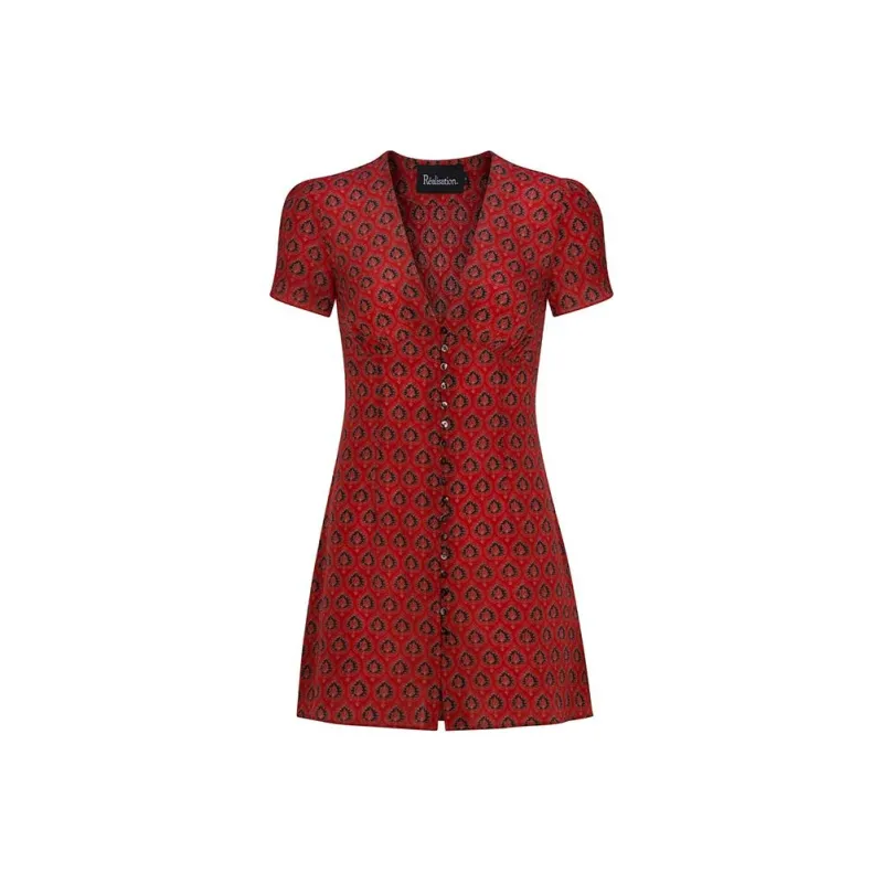 Realisation Par Short Sleeved Dresses Women's Red-0