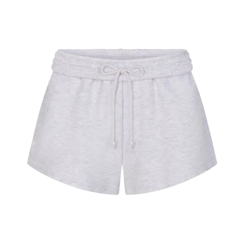 SKIMS COTTON FLEECE SHORT SHORT Casual Shorts Women's Light Heather Grey-0