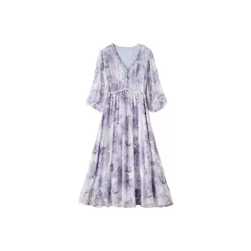Kele Coco Short Sleeved Dress Women's Purple-0