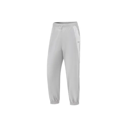 LiNing Fitness Series Knitted Sweatpants Women's Calm Gray/Ivory