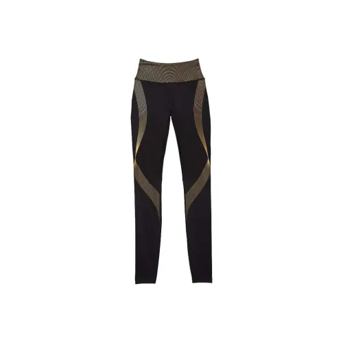 Victoria's Secret VS Sport Leggings Women's Black Gold Multicolor