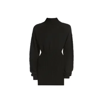 SportMax Turtleneck Knitted Mini Dress