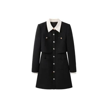 PEACEBIRD Long Sleeved Dresses Women's