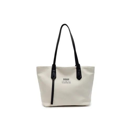 S.REPHEN Canvas Tote Bag, Shoulder Bag Women's Beige/Black/Khaki