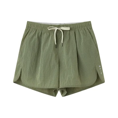 Bein Space Casual Shorts Women's Stone Moss Green