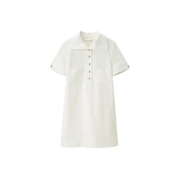 OVV Short-Sleeved Dresses Women's Raw White 18