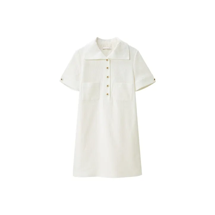 OVV Short-Sleeved Dresses Women's Raw White 18-0
