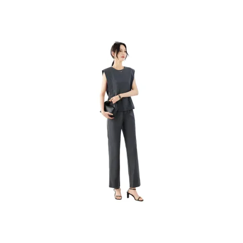 TERRE BLEUE Casual Suit Women's Gray