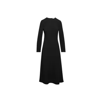 ARITZIA Babaton Dione Dress Long-Sleeved Dresses Women's BLACK/Black