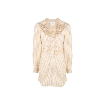 ISABEL MARANT Striped Long-Sleeved Dress
