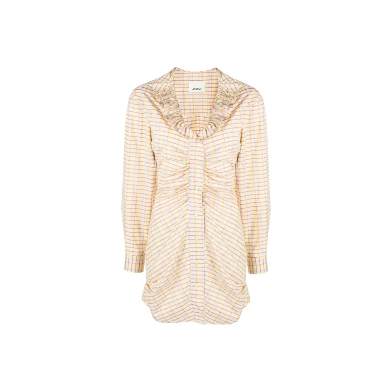 ISABEL MARANT Striped Long Sleeved Dress-0