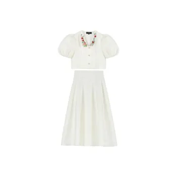 CIVICERA Shirt Matching Set Women's White