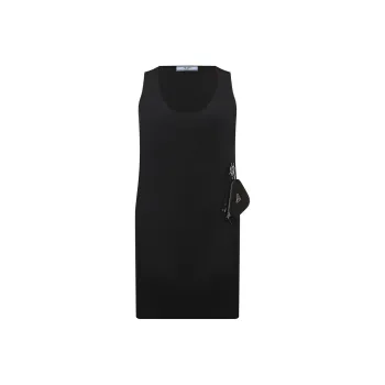 PRADA SS23 Sleeveless Dress Women's Black
