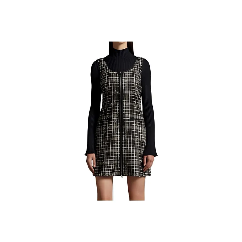 Moncler Long-Sleeved Dresses Women's Black-0