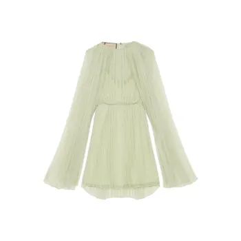 GUCCI Pleated Cape Dress