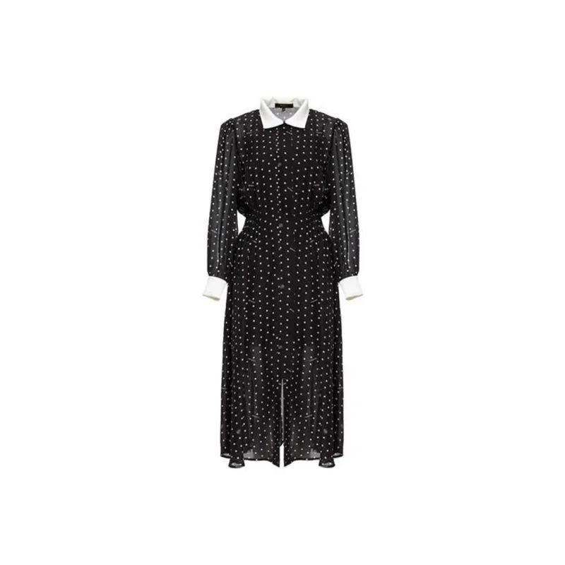 BESIONIA SS23 Long Sleeved Dresses Women's Black-0