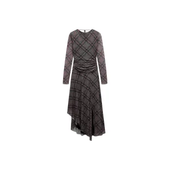 ZARA Long Sleeved Dresses Women's Dark Purple