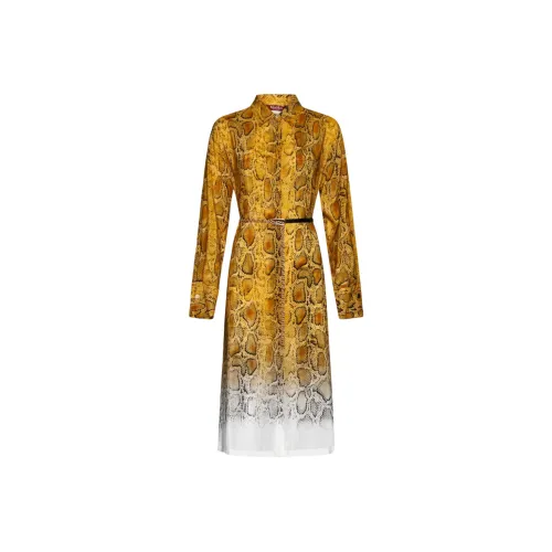 MaxMara Studio Long Sleeved Dress Women's Yellow