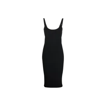 Alexander Wang Embellished Scoop Neck Midi Dress
