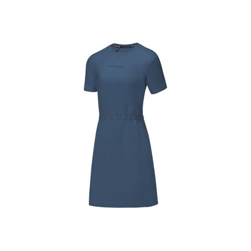 Skechers GODRI Short Sleeved Dresses Women's Deep Sea Blue 0079