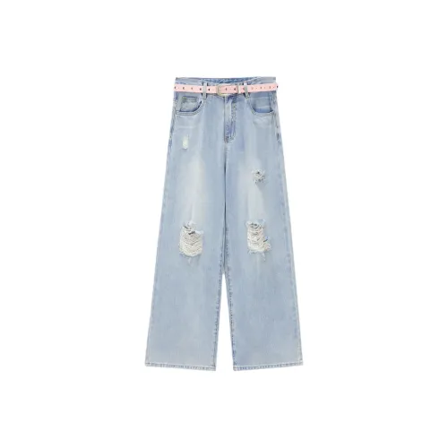 Love To Serve Jeans Women's Denim Light Blue