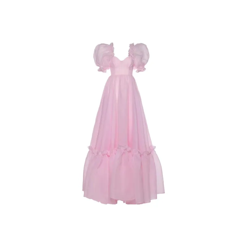 Selkie Short Sleeved Dresses Women's Pink-0