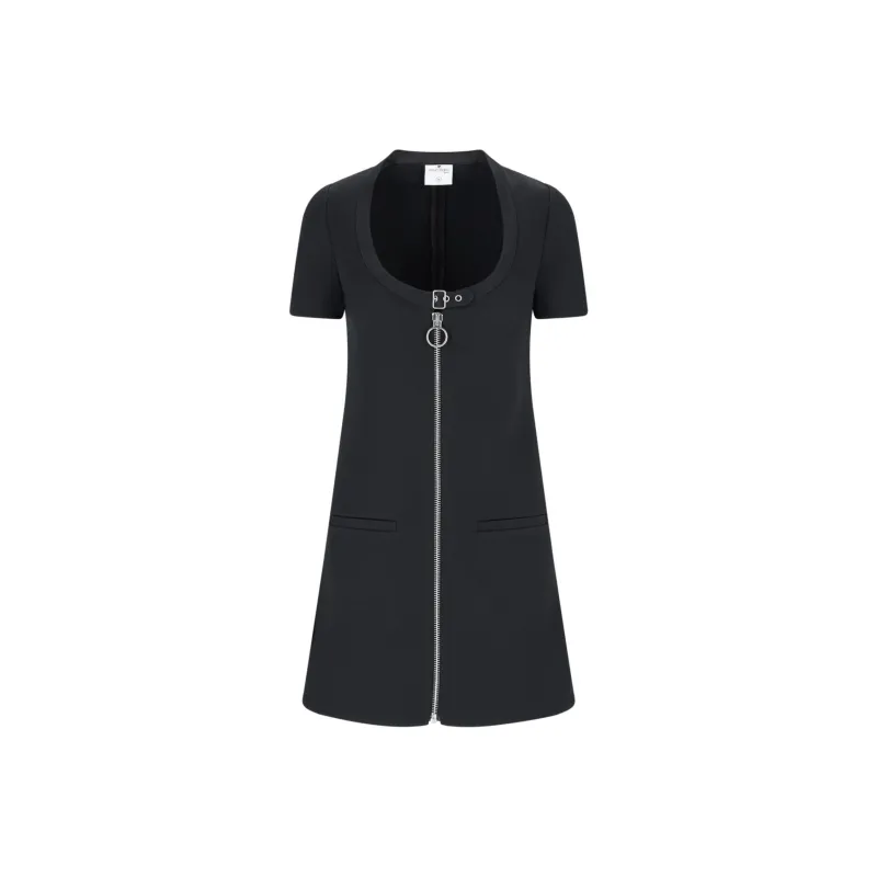 COURREGES Holistic Buckle Twill Dress-0