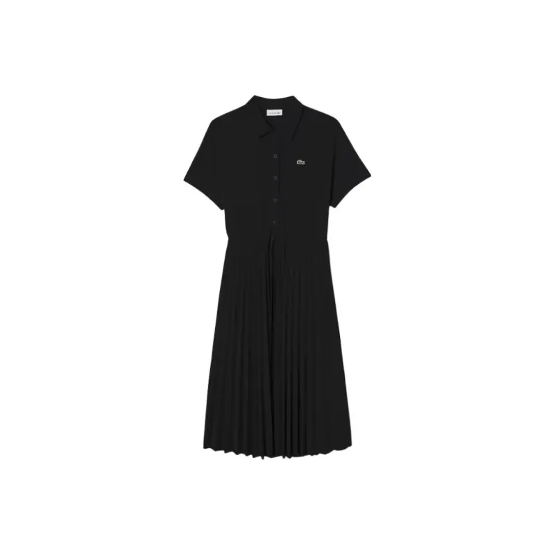 LACOSTE Short Sleeved Dresses Women's Black-0
