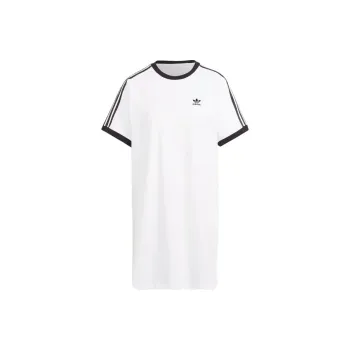 Adidas Originals 3 Stripes Raglan Dress Short Sleeved Dresses Women's White