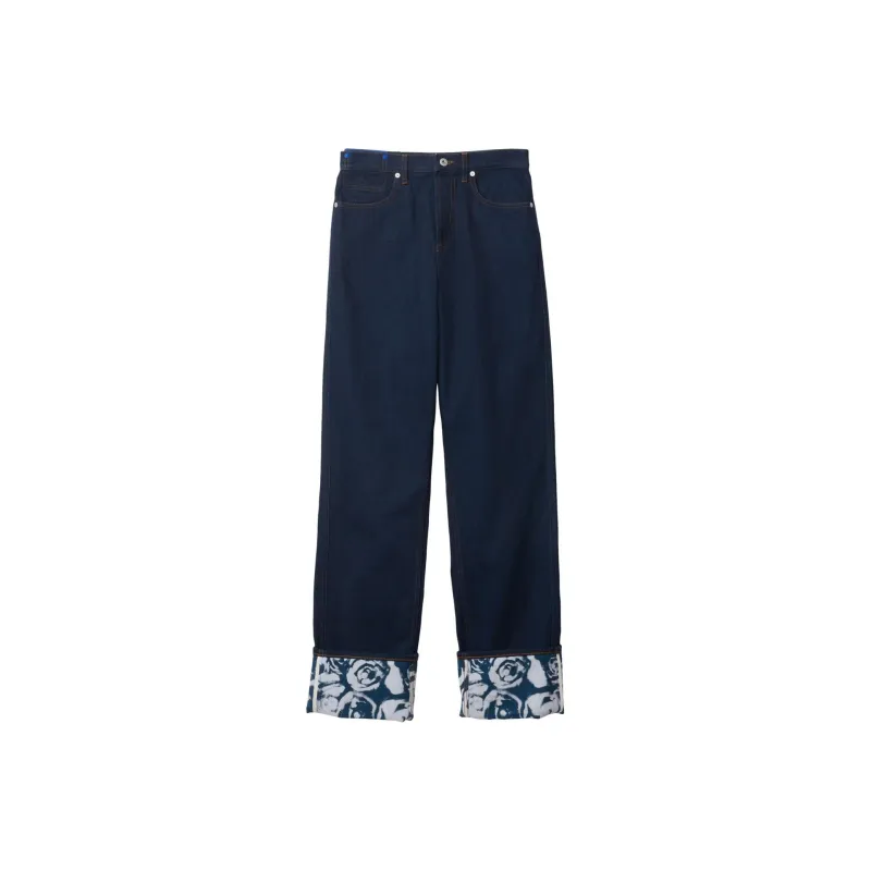 Burberry Logo patch Straight leg Jeans-0