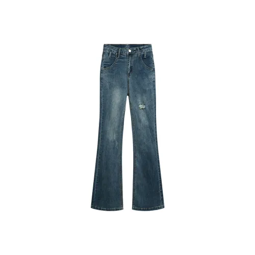 DOKZB Spring And Summer Jeans Women's Blue