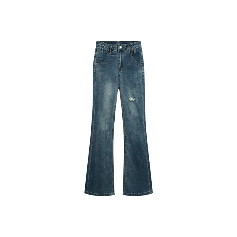 DOKZB Spring And Summer Jeans Women's Blue-0