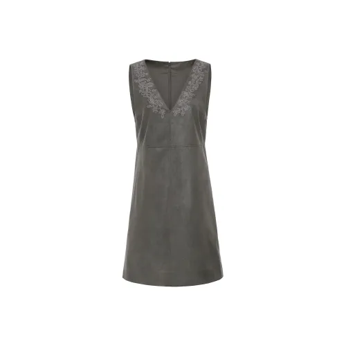 VGRASS STUDIO Sleeveless Dress Women's Courtyard Gray