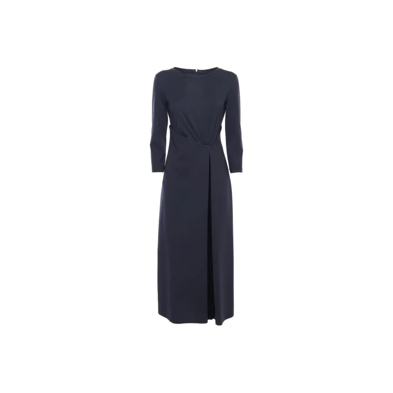 WEEKEND MaxMara Long Sleeved Dress Women's Marine Blue-0