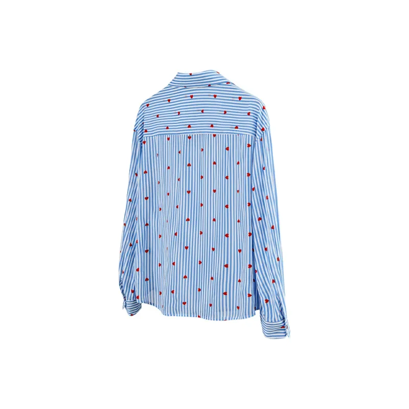 TOUCH Shirt Women's Blue Stripes-1