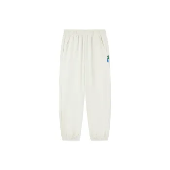 QIAODAN Knitted Sweatpants Women's Cream White