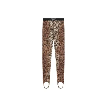 VERSACE Leopard print Stirrup Leggings