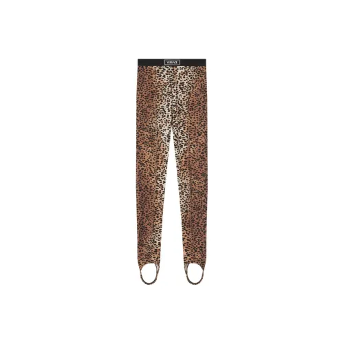 SAINT LAURENT Leopard Printed Long Sleeved Top