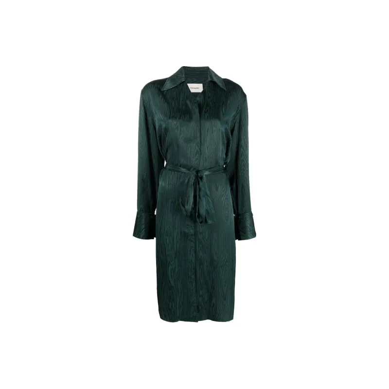 HOLZWEILER Metallic sheen Shirt Dress-0