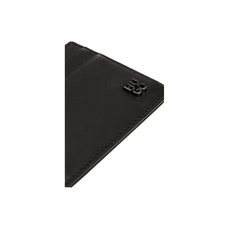 HUGO BOSS Cow Leather Wallet Men's Black-3