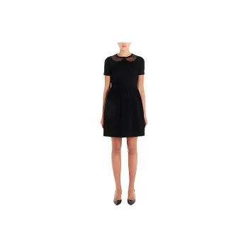 RED VALENTINO Short Sleeved Dresses Women's Black