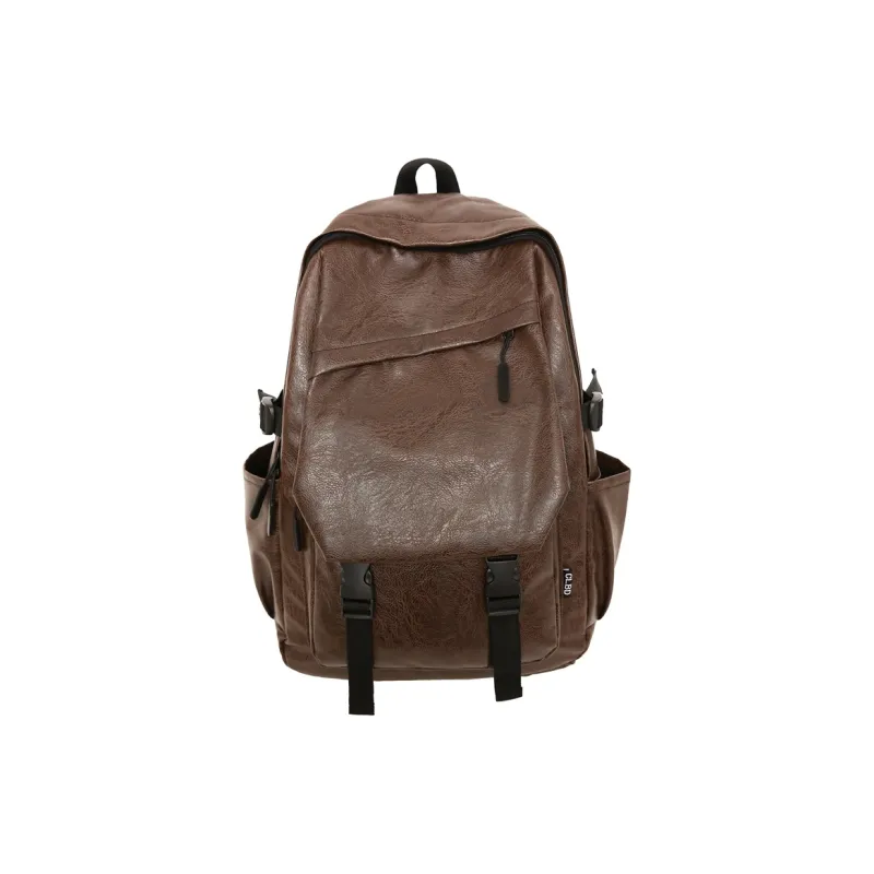 H YXIANG PU Backpack Men's Multicolor-4