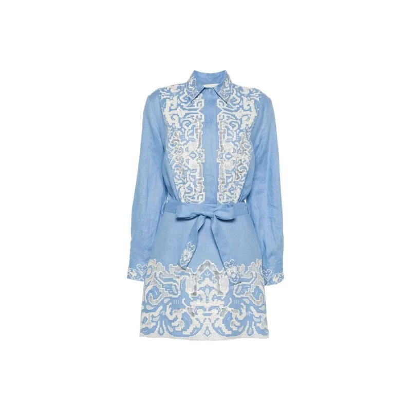ALEMAIS Arion Linen Minidress-0