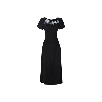 JOSR Short Sleeved Dresses Women's Black
