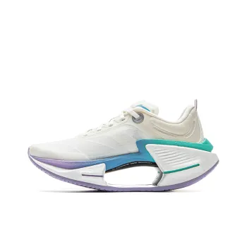 LiNing Shadow 3 ESSENTIAL Cushioning Support Rebound Low Top Casual Running Shoes Women's White Blue Purple