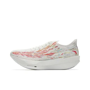 Anta C202 G9 Cushioning Slip Resistant Low Top Carbon Plate Marathon Running Shoes Women's White Red Green