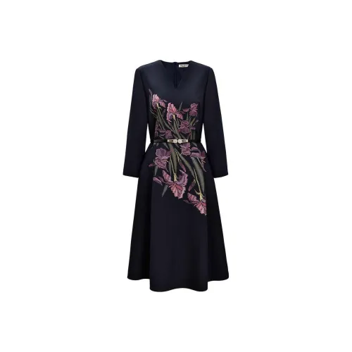 DIFFIE RIEGER Long-Sleeved Dresses Women's Image Color